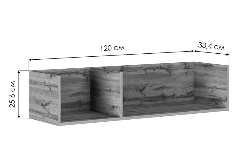 Прихожая, Iris металл дуб вотан / черный муар