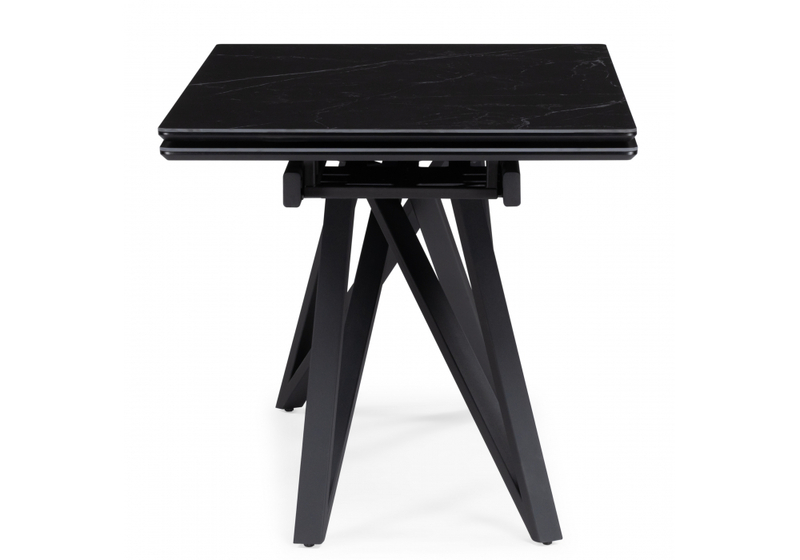 Керамический стол, Вилсон 140(200)х80 черный мрамор shakespeare black / черный