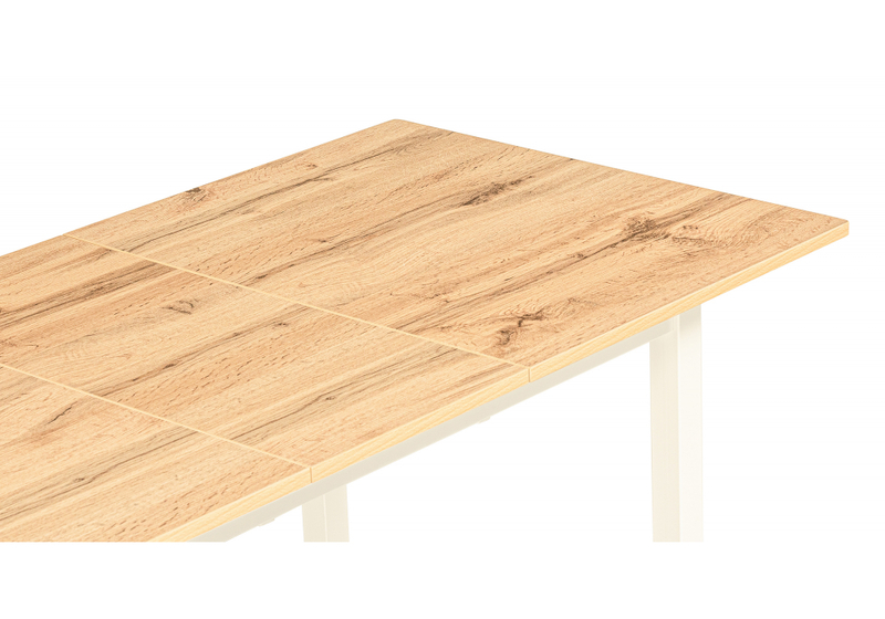 Стол деревянный, Аркон 110(130)х68х75 дуб вотан / белый