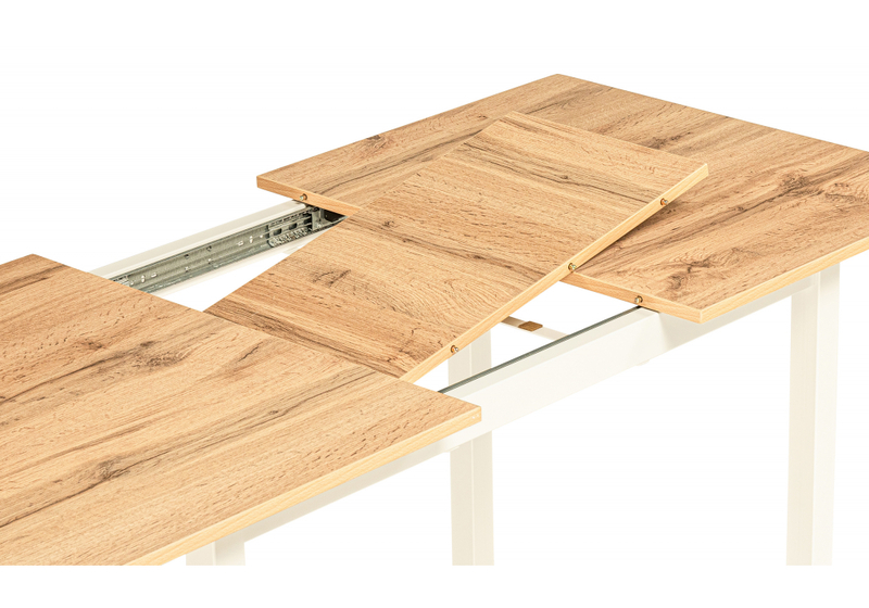 Стол деревянный, Аркон 110(130)х68х75 дуб вотан / белый