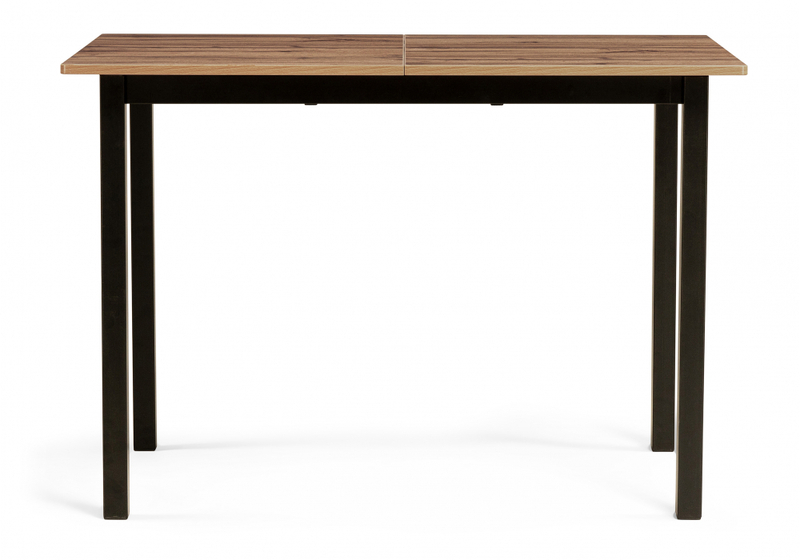 Стол деревянный, Аркон 110(130)х68х75 дуб вотан / черный