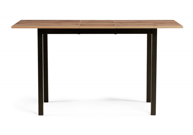 Стол деревянный, Аркон 110(130)х68х75 дуб вотан / черный