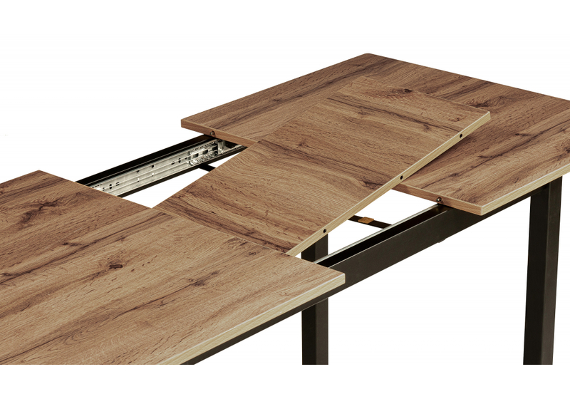 Стол деревянный, Аркон 110(130)х68х75 дуб вотан / черный