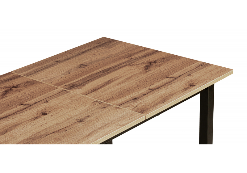 Стол деревянный, Аркон 110(130)х68х75 дуб вотан / черный