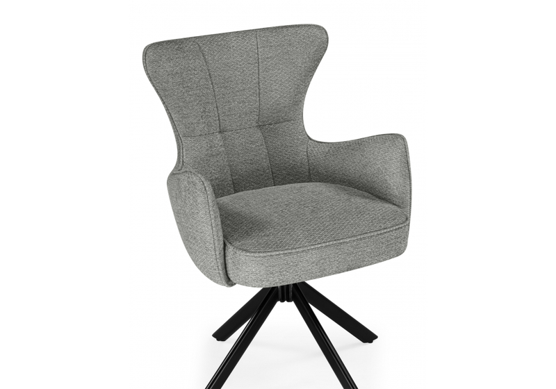 Стул на металлокаркасе, Atlanta gray / black крутящийся