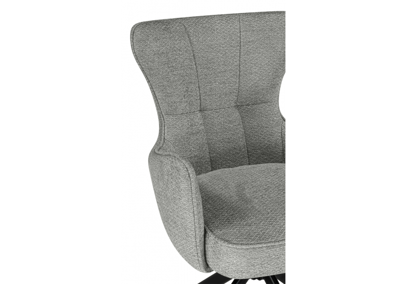 Стул на металлокаркасе, Atlanta gray / black крутящийся
