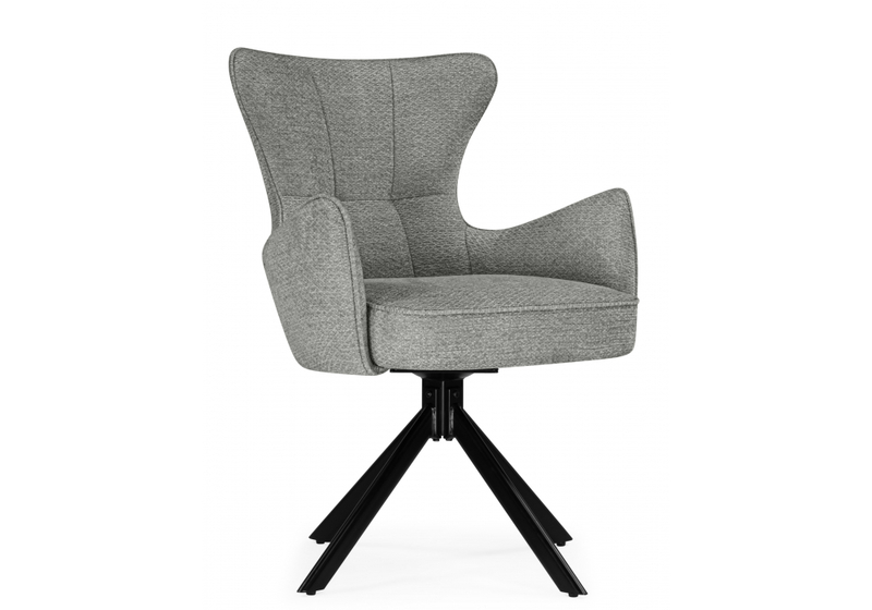 Стул на металлокаркасе, Atlanta gray / black крутящийся