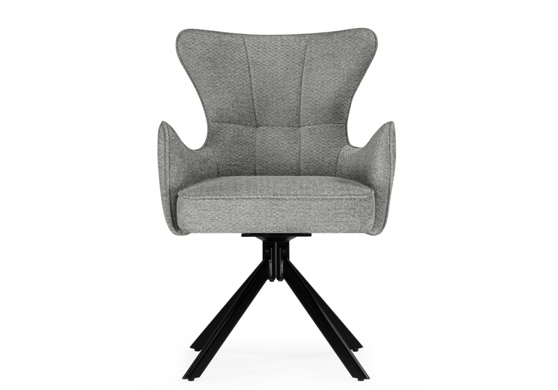 Стул на металлокаркасе, Atlanta gray / black крутящийся