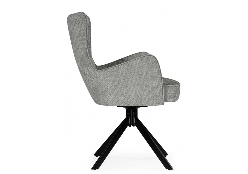 Стул на металлокаркасе, Atlanta gray / black крутящийся