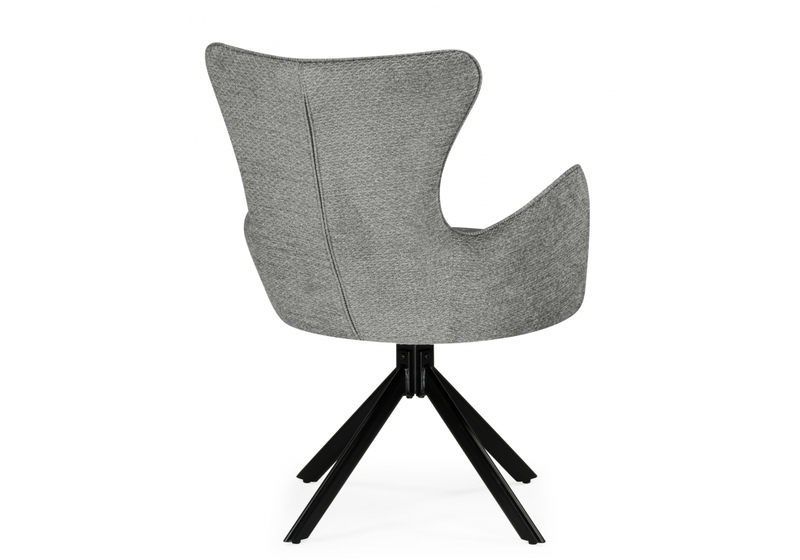 Стул на металлокаркасе, Atlanta gray / black крутящийся