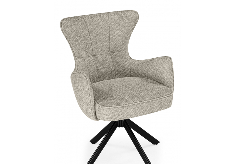 Стул на металлокаркасе, Atlanta beige / black крутящийся