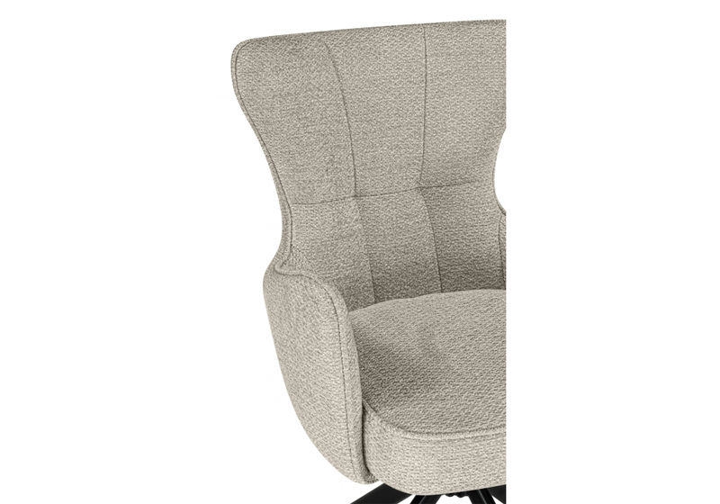 Стул на металлокаркасе, Atlanta beige / black крутящийся