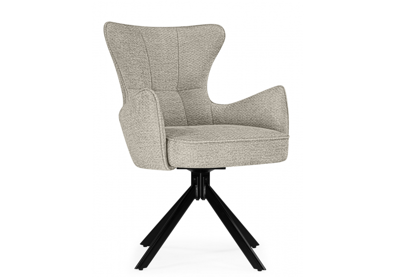 Стул на металлокаркасе, Atlanta beige / black крутящийся