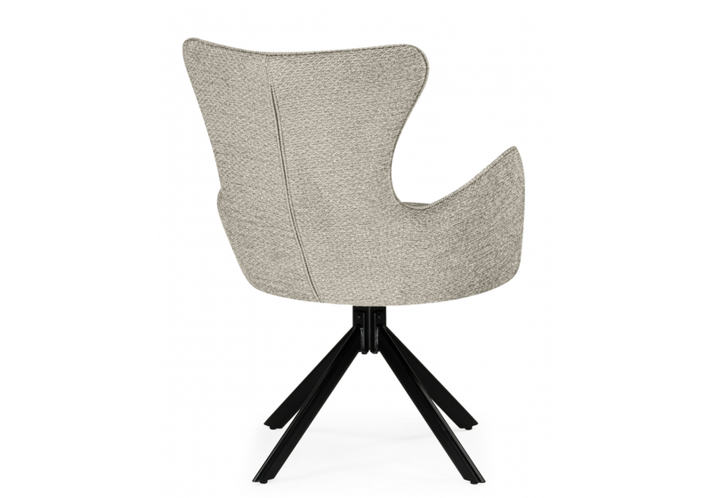 Стул на металлокаркасе, Atlanta beige / black крутящийся