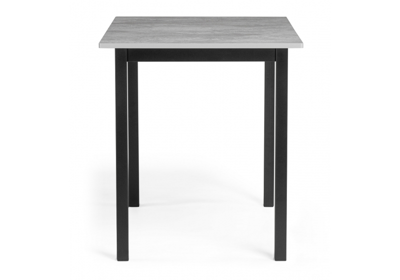 Стол деревянный, Аркон 110(130)х68х75 бетон / черный