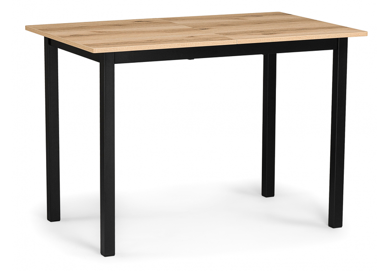 Стол деревянный, Аркон 110(130)х68х75 делано / черный