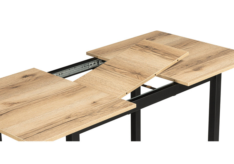 Стол деревянный, Аркон 110(130)х68х75 делано / черный