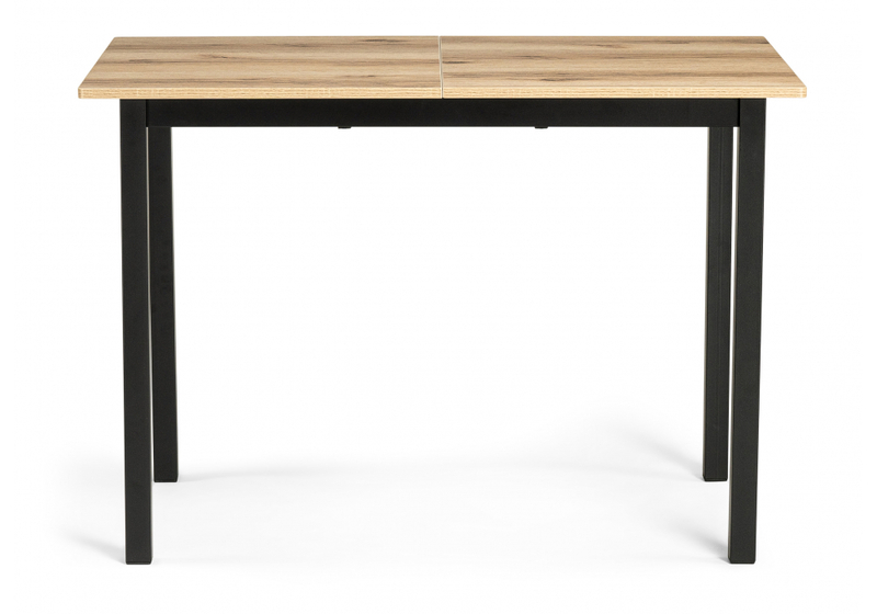 Стол деревянный, Аркон 110(130)х68х75 делано / черный