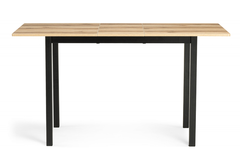 Стол деревянный, Аркон 110(130)х68х75 делано / черный