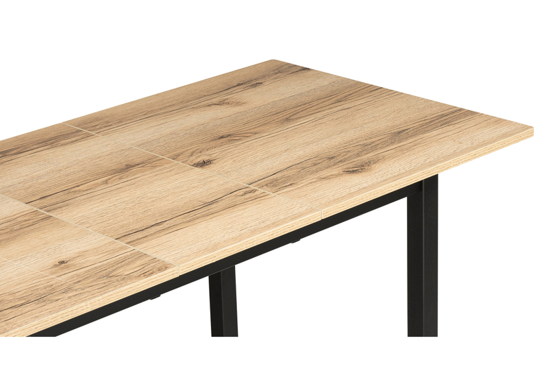 Стол деревянный, Аркон 110(130)х68х75 делано / черный