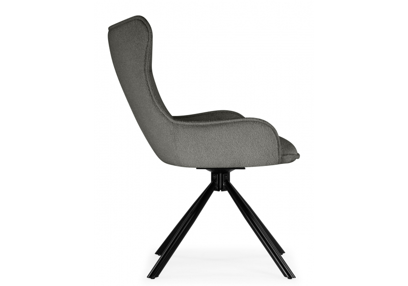 Стул на металлокаркасе, Chicago light gray / black