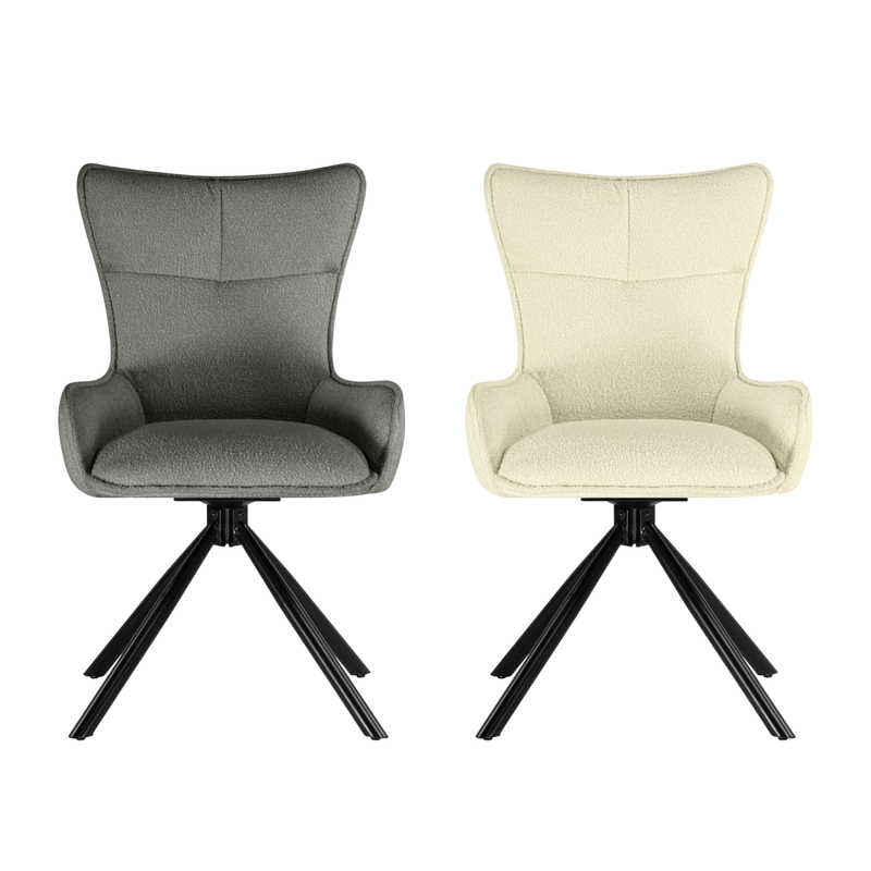 Стул на металлокаркасе, Chicago light gray / black