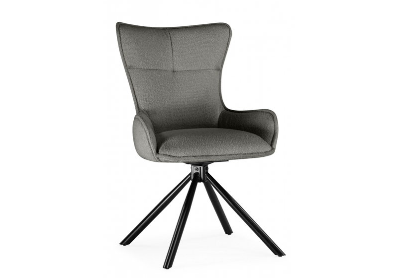 Стул на металлокаркасе, Chicago light gray / black