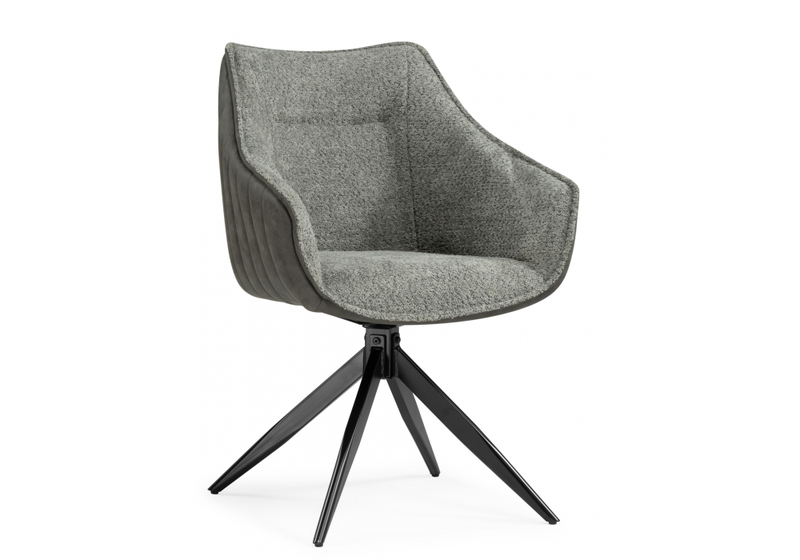 Стул на металлокаркасе, Kansas gray / graphite gray / black