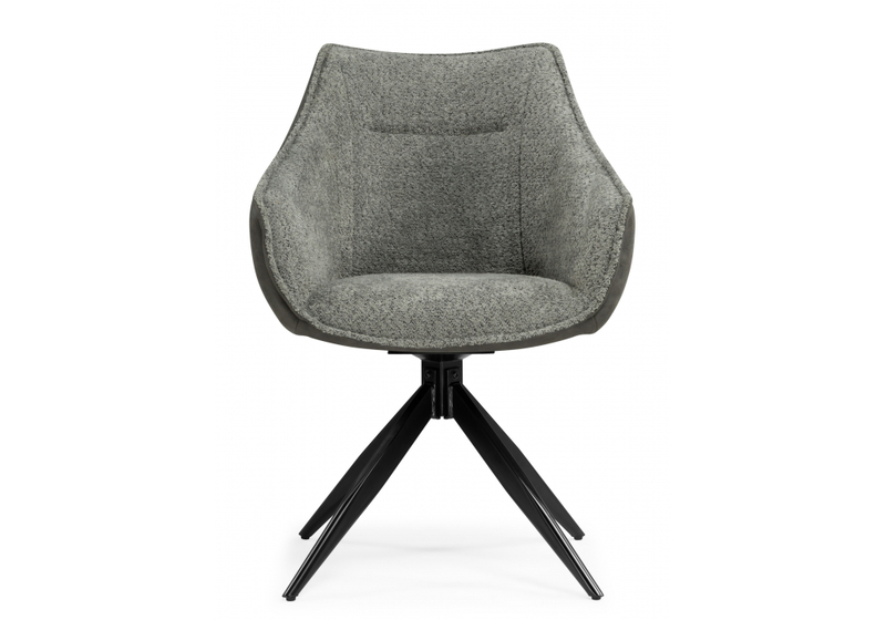 Стул на металлокаркасе, Kansas gray / graphite gray / black