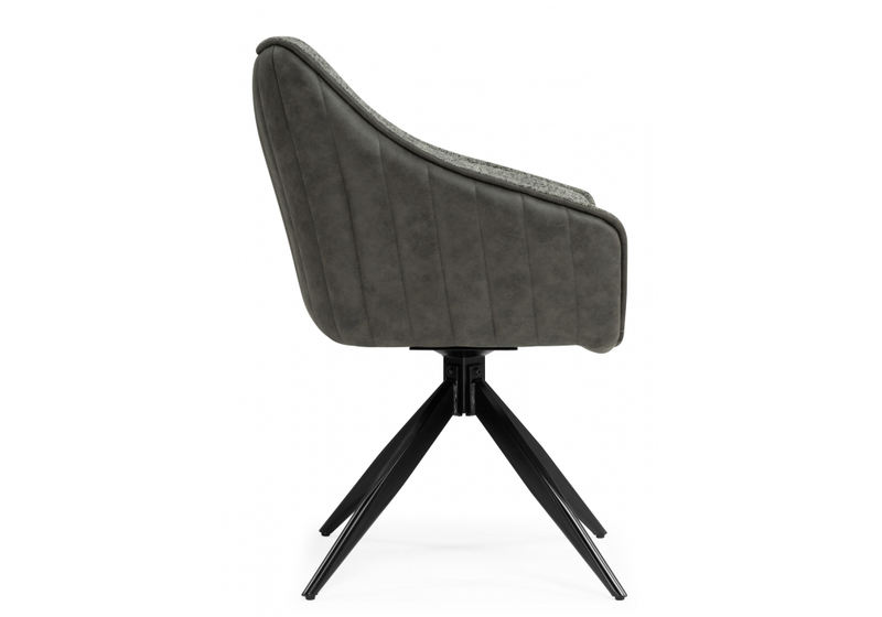 Стул на металлокаркасе, Kansas gray / graphite gray / black