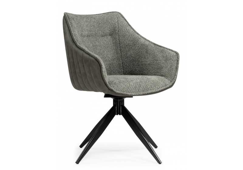 Стул на металлокаркасе, Kansas gray / graphite gray / black