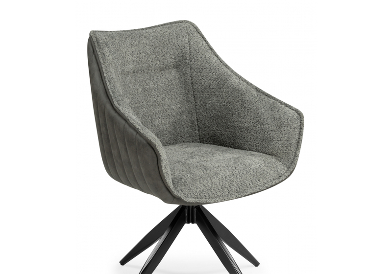 Стул на металлокаркасе, Kansas gray / graphite gray / black