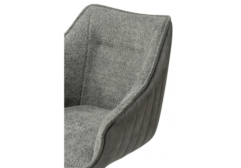 Стул на металлокаркасе, Kansas gray / graphite gray / black