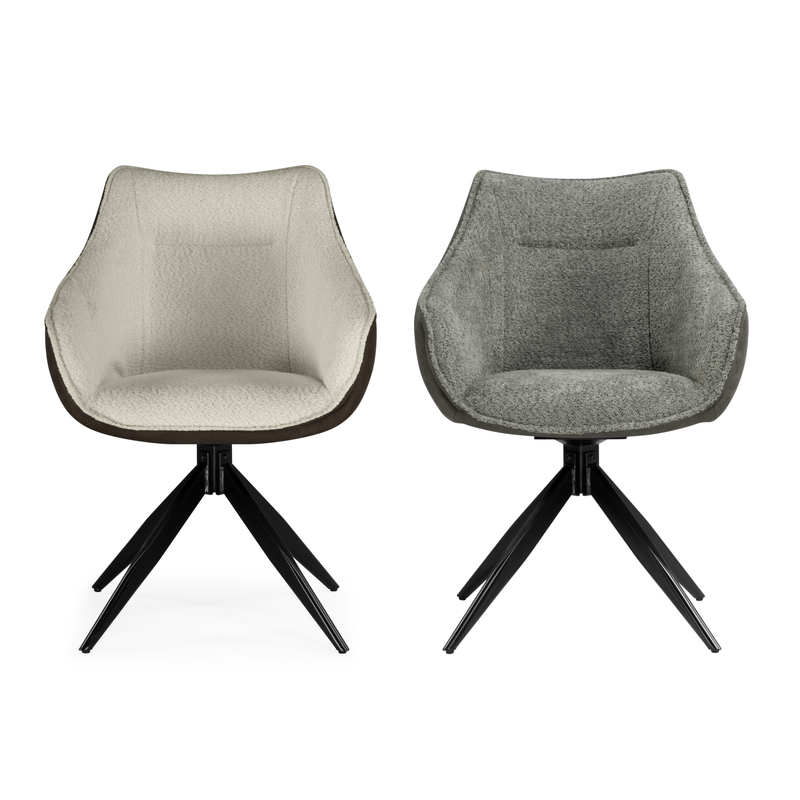 Стул на металлокаркасе, Kansas brown / cream / black