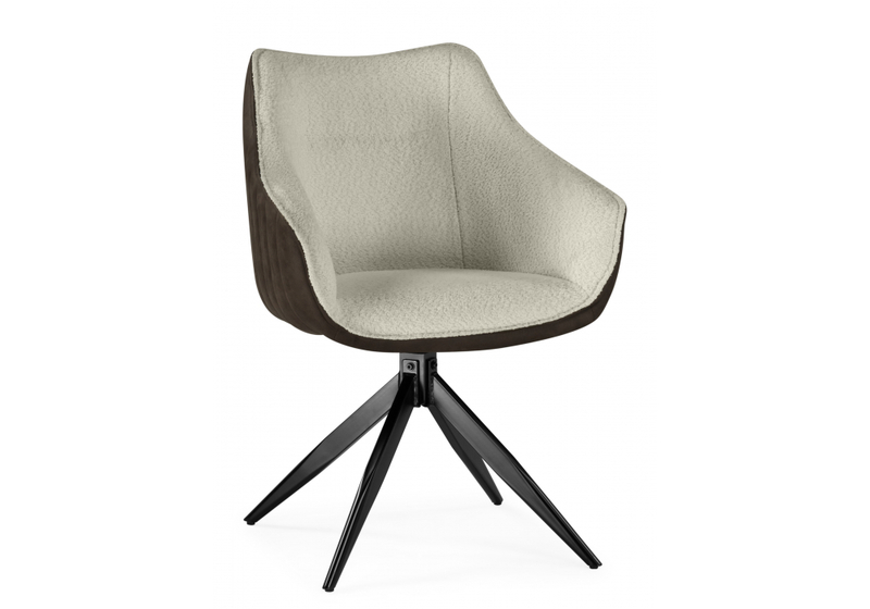 Стул на металлокаркасе, Kansas brown / cream / black