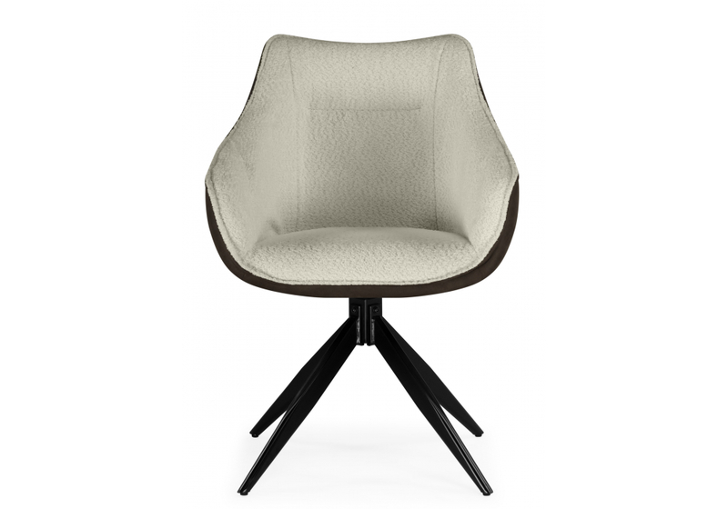 Стул на металлокаркасе, Kansas brown / cream / black