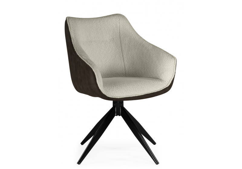 Стул на металлокаркасе, Kansas brown / cream / black