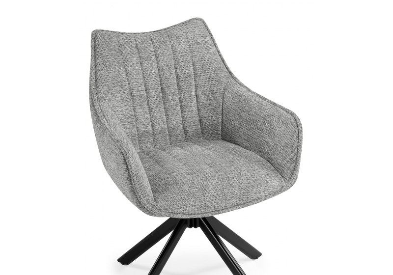 Стул на металлокаркасе, Denever gray / black