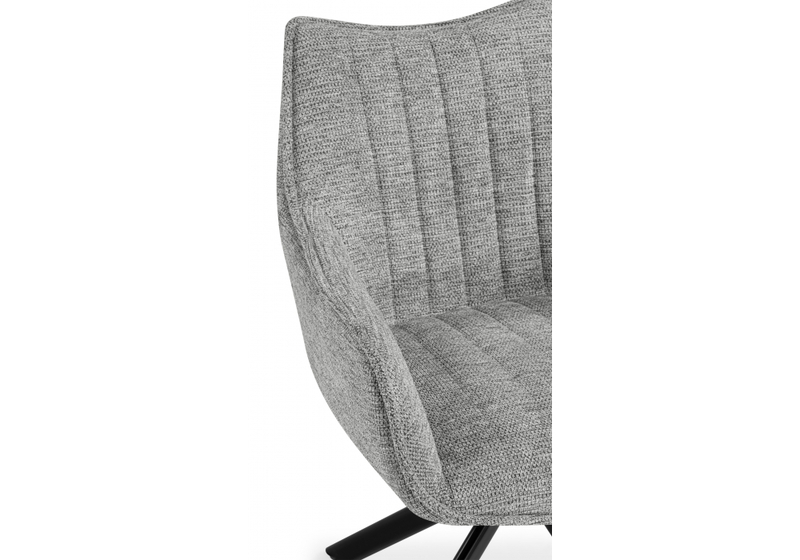 Стул на металлокаркасе, Denever gray / black