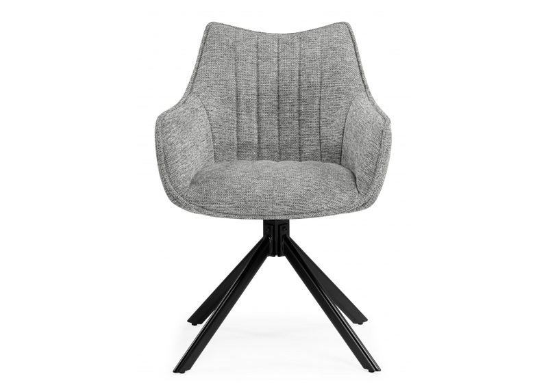 Стул на металлокаркасе, Denever gray / black