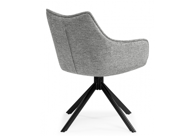 Стул на металлокаркасе, Denever gray / black