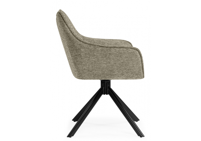 Стул на металлокаркасе, Denever beige / black