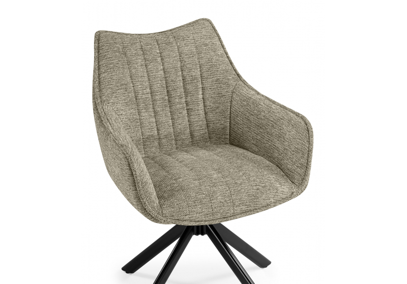 Стул на металлокаркасе, Denever beige / black