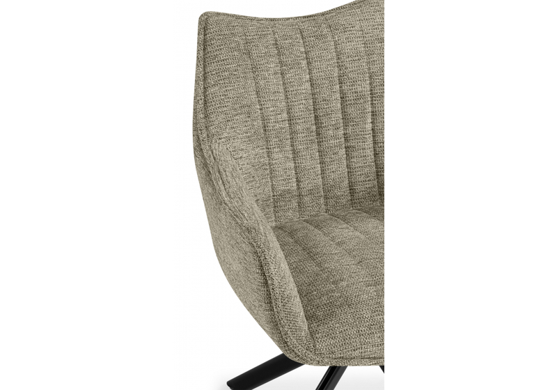 Стул на металлокаркасе, Denever beige / black