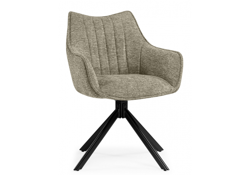 Стул на металлокаркасе, Denever beige / black