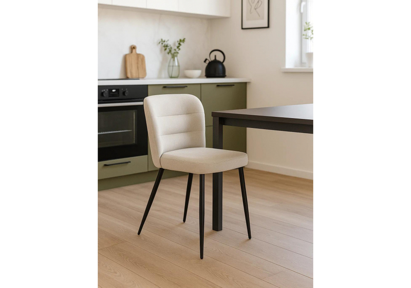 Стул на металлокаркасе, Kilian light beige / black