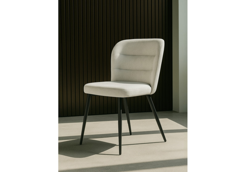 Стул на металлокаркасе, Kilian light beige / black