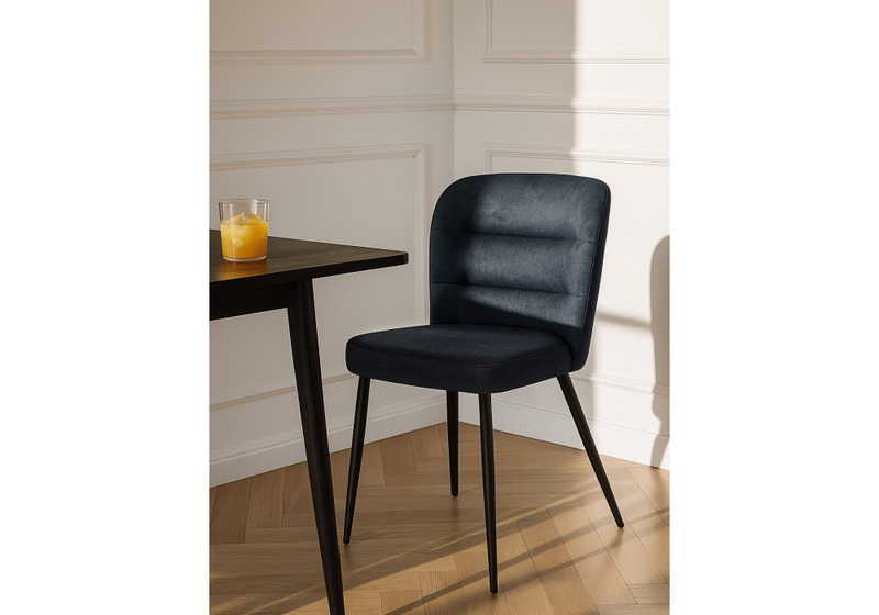 Стул на металлокаркасе, Kilian dark gray / black