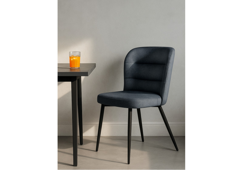 Стул на металлокаркасе, Kilian dark gray / black