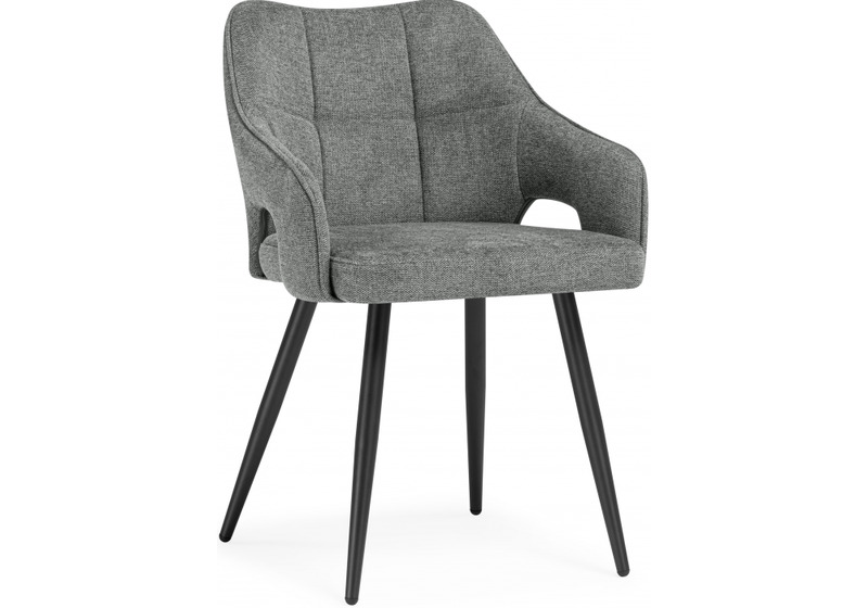 Стул на металлокаркасе, Hera dark gray / black